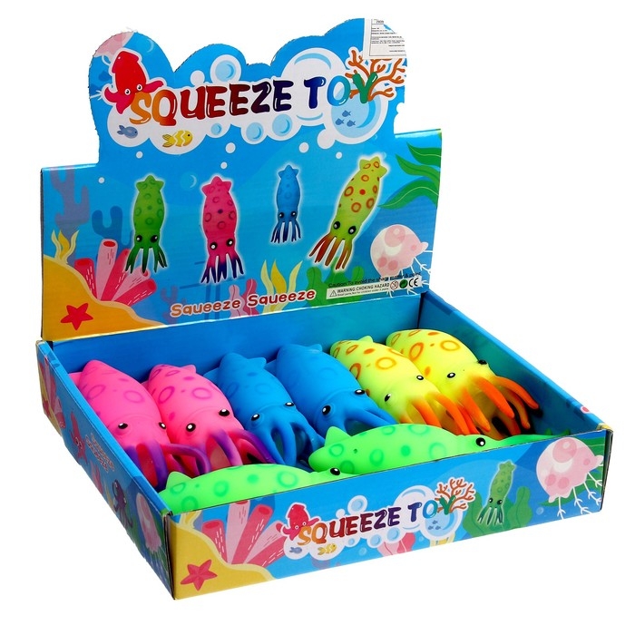 Мялка &laquo;Кальмар&raquo; с пастой, цвета МИКС