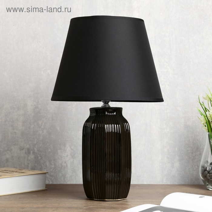Лампа настольная "Орлеан" 1х40Вт Е14 черный 28х28х43 см RISALUX