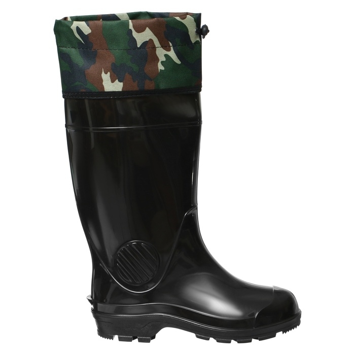 Сапоги мужские C-26, ПВХ, черные, размер 43