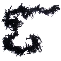 Карнавальный шарф, 1,8 метра, цвет чёрный