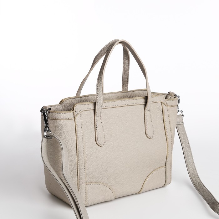 Сумка женская тоут на молнии, цвет серый Сумка женская тоут на молнии, цвет серый