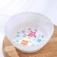 Ваза для хлеба и фруктов «Зефир. Принт», d=20 см, цвет МИКС Ваза для хлеба и фруктов «Зефир. Принт», d=20 см, цвет МИКС