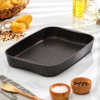 Противень Granit Ultra, 36,5×26×5,5 см, антипригарное покрытие, цвет чёрный Противень Granit Ultra, 36,5×26×5,5 см, антипригарное покрытие, цвет чёрный
