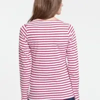 Футболка женская Grand Granat, белая с красным, размер M