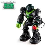 Робот радиоуправляемый «Патрульный», световые эффекты, русское озвучивание, цвет чёрный Робот радиоуправляемый «Патрульный», световые эффекты, русское озвучивание, цвет чёрный