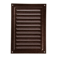 Решетка вентиляционная ZEIN Люкс РМ1724М, 170х240 мм, с сеткой, металлическая, медный антик Решетка вентиляционная ZEIN Люкс РМ1724М, 170х240 мм, с сеткой, металлическая, медный антик
