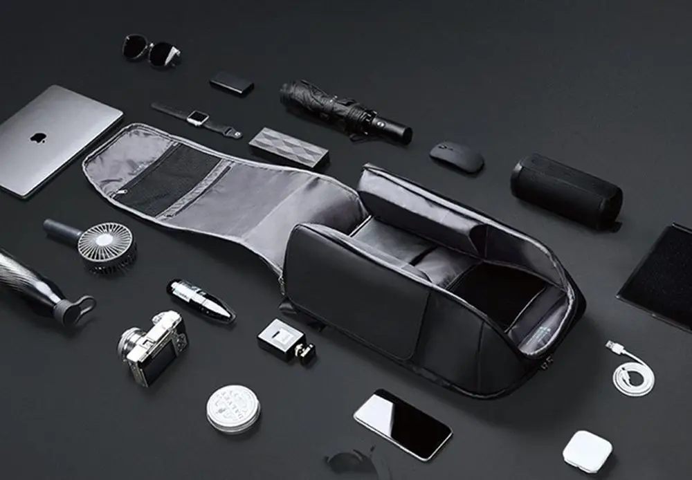 Рюкзак FlipPack, черный с зеленым Рюкзак FlipPack, черный с зеленым