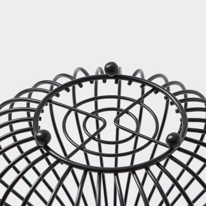 Корзина для пробок Корзина для пробок "Ваза Лофт" 18,2х18,2х23,4 см цвет черный