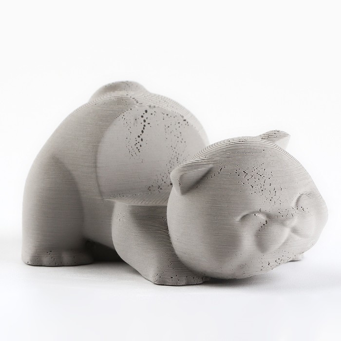 Подставка для телефона &laquo;Котик&raquo;, серая, 6,5 х 5 см