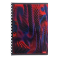 Тетрадь A4, 96 листов в клетку на гребне "Абстракция", обложка мелованный картон, глянцевая ламинация, блок 65 г/м2, 4В МИКС Тетрадь A4, 96 листов в клетку на гребне "Абстракция", обложка мелованный картон, глянцевая ламинация, блок 65 г/м2, 4В МИКС