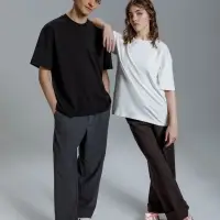 Футболка оверсайз Kangas, черная, M/L