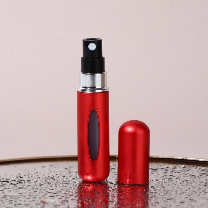 Атомайзер для парфюма, с распылителем, 5 мл, цвет красный Атомайзер для парфюма, с распылителем, 5 мл, цвет красный