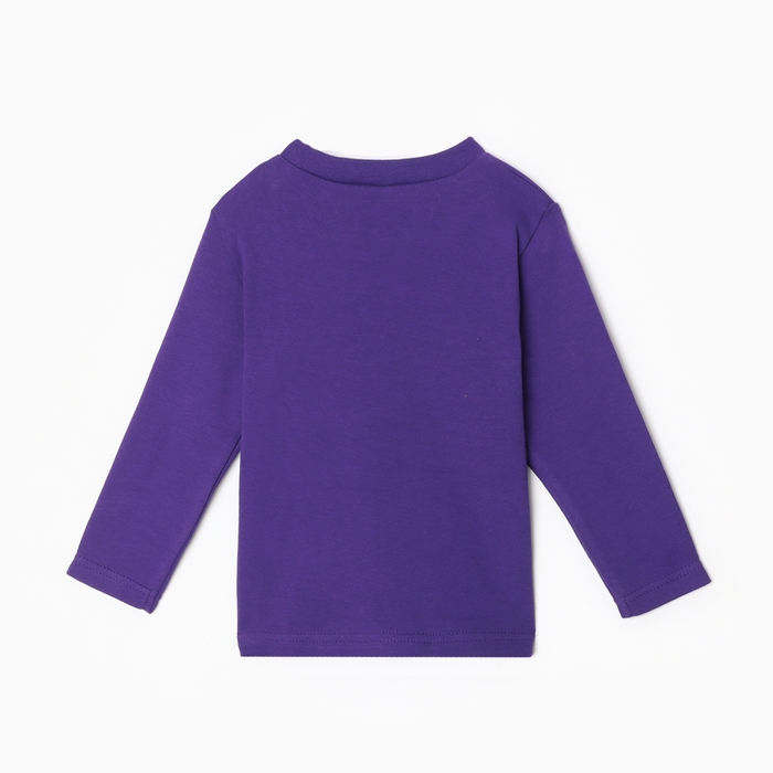 Лонгслив для девочки, цвет фиолетовый, рост 92 см