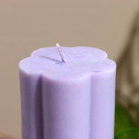 Свеча "Цветок" 6х6х12 см, соевый воск МИКС Свеча "Цветок" 6х6х12 см, соевый воск МИКС