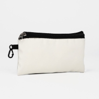 Рюкзак школьный из текстиля на молнии, 3 кармана, кошелёк, цвет белый Рюкзак школьный из текстиля на молнии, 3 кармана, кошелёк, цвет белый