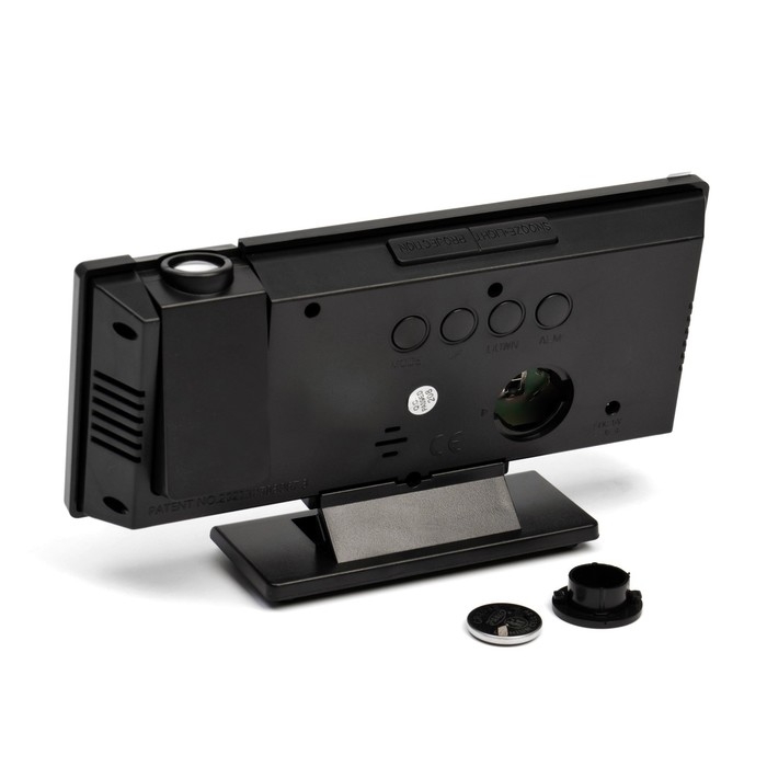 Часы-будильник электронные настольные с проекцией, USB, 18.4 х 7.5 см, красная цифра Часы-будильник электронные настольные с проекцией, USB, 18.4 х 7.5 см, красная цифра