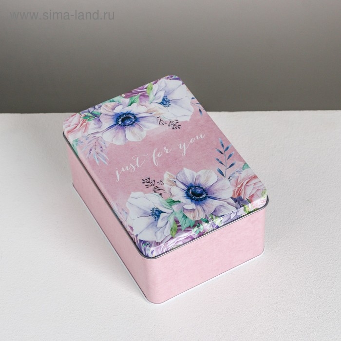Набор подарочных жестяных коробок &laquo;Just for you&raquo;, 26 х 18,5 х 9 см