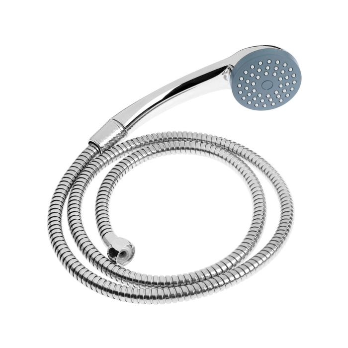 Cмеситель для ванны "Эверест" B22-069, двухвентильный, круглый излив, душевой набор, хром