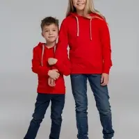 Толстовка с капюшоном детская Kirenga Kids, красная, 6 лет