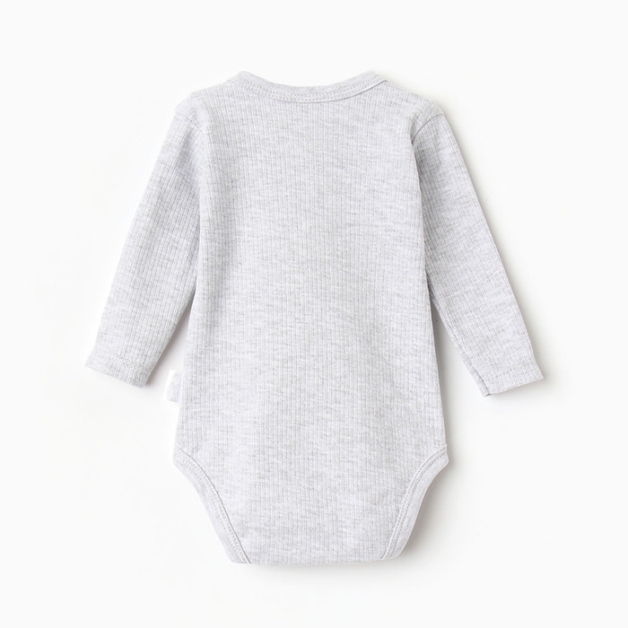 Боди детский, цвет серый, рост 56 см