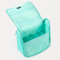 Косметичка-несессер, отдел на молнии, с ручкой, с крючком, цвет мятный Косметичка-несессер, отдел на молнии, с ручкой, с крючком, цвет мятный