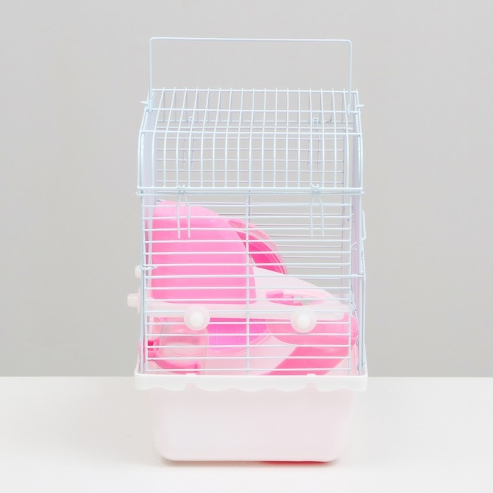 Клетка для грызунов "Пижон", 23 х 17 х 26 см, эмаль, белая