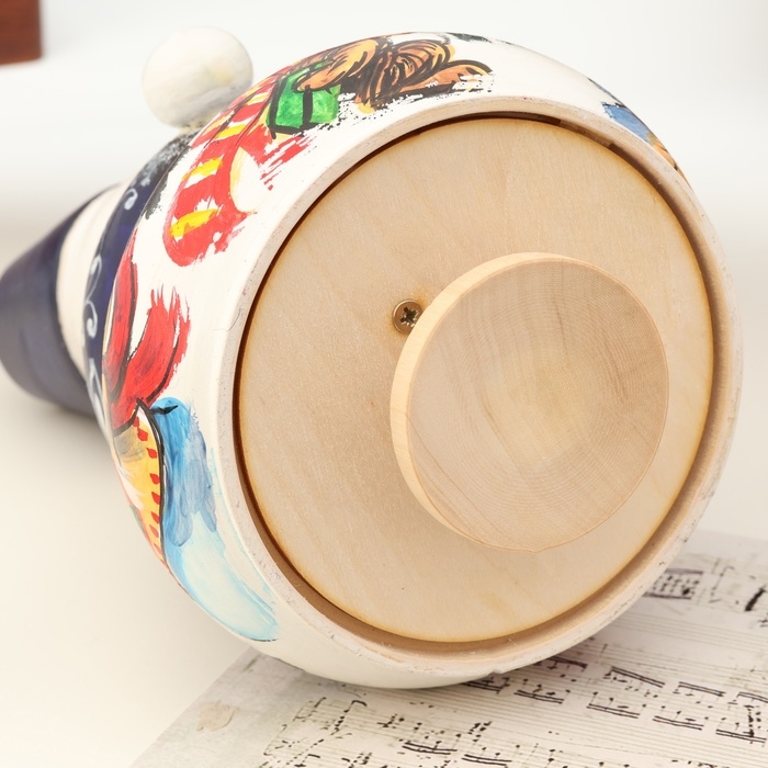 Сувенир музыкальный "Снеговик", синий