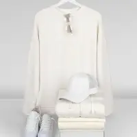 Свитшот унисекс S2, молочно-белый, размер XL/XXL