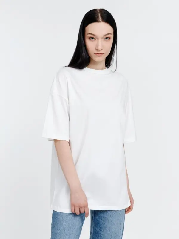 Футболка оверсайз унисекс Big Haul, молочно-белая, размер M