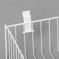 Полка-корзина для экономпанелей, 60&times;30&times;15 см, цвет белый