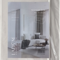 Короб стеллажный для хранения с крышкой LaDо́m, 40×30×25 см, цвет серый Короб стеллажный для хранения с крышкой LaDо́m, 40×30×25 см, цвет серый