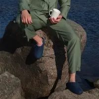 Домашние валенки Step, темно-синие (индиго), размер 40