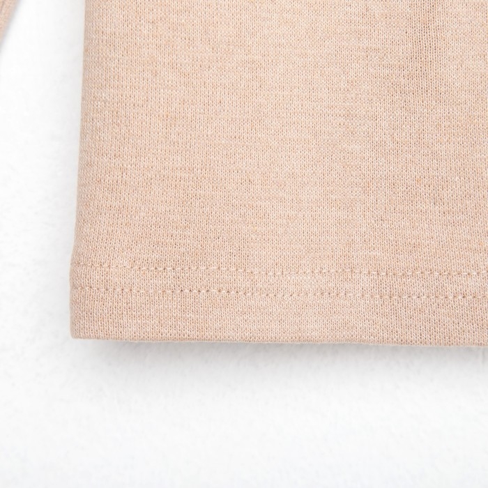 Термобельё для девочки (лонгслив, легинсы) цвет бежевый, рост 128