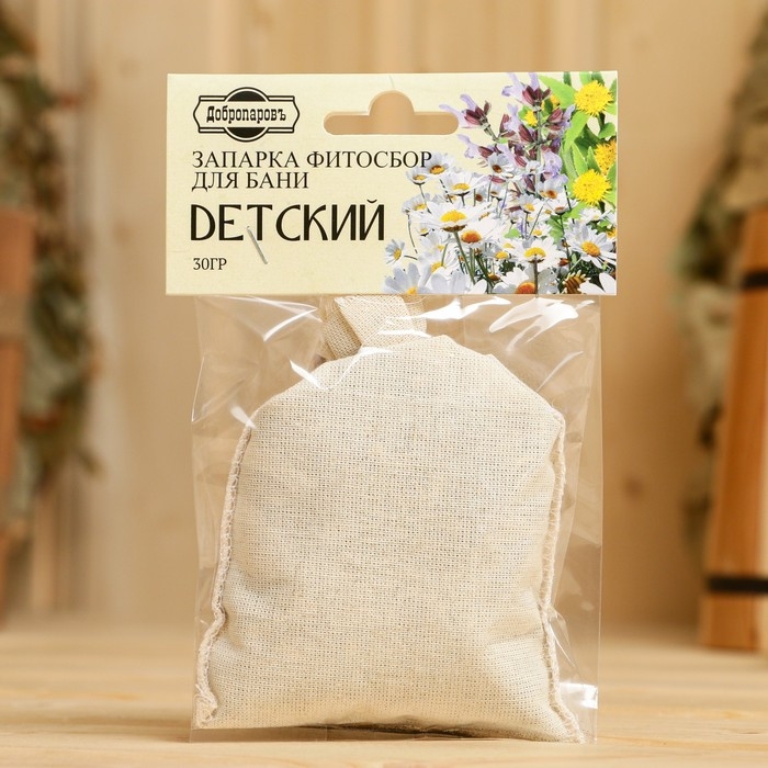 Запарка фитосбор Запарка фитосбор "Детский", ромашка, шалфей, череда, 30 г