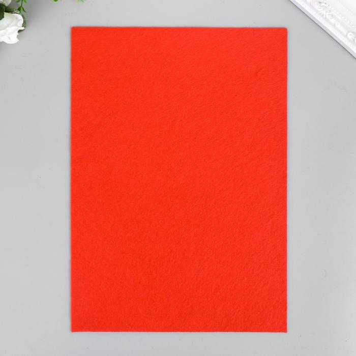 Фетр мягкий 1 мм "Алый" набор 10 листов формат А4