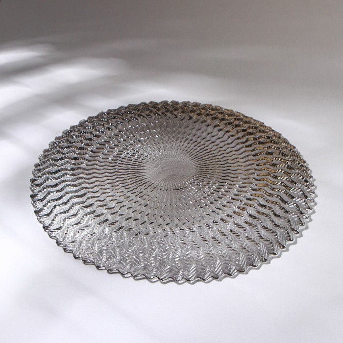 Тарелка «Ретро Grey», d=21, цвет серый Тарелка «Ретро Grey», d=21, цвет серый