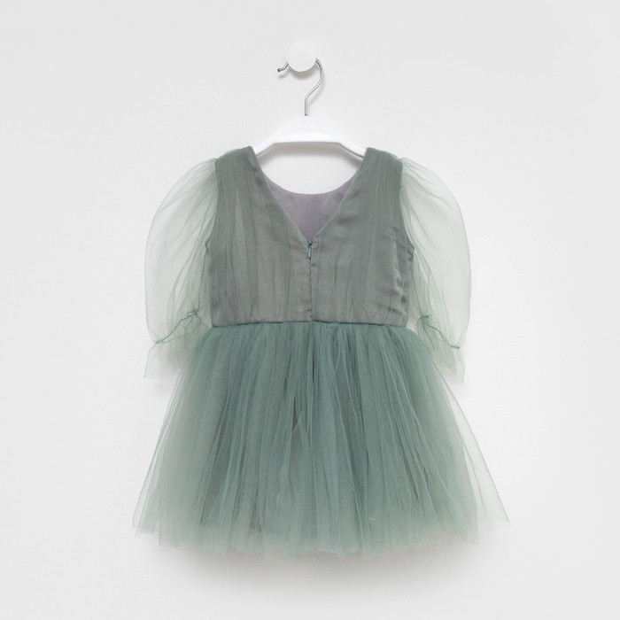 Платье для девочки нарядное KAFTAN, рост 98-104 см (30), цвет зелёный