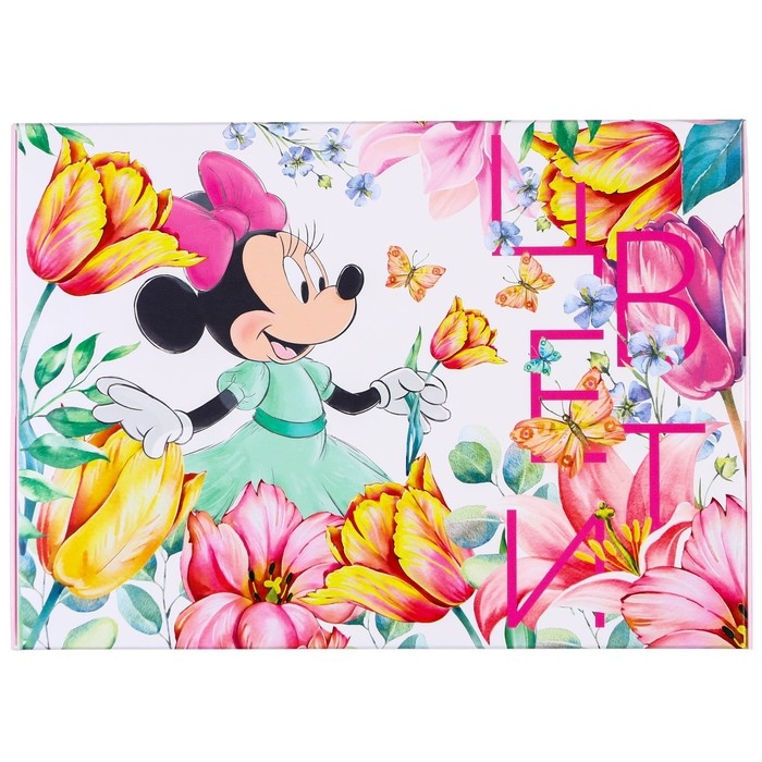 Подарочная коробка, складная "Цвети" 16х23х7.5 см, Минни Маус