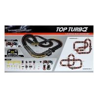 Автотрек &laquo;Топ турбо&raquo;, 2 машинки, 2 пульта управления, звуковые эффекты