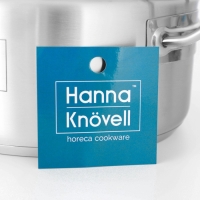 Кастрюля из нержавеющей стали Hanna Knövell с крышкой, 3 л, d=20 см, h=9,5 см, толщина стенки 0,6 мм, индукция Кастрюля из нержавеющей стали Hanna Knövell с крышкой, 3 л, d=20 см, h=9,5 см, толщина стенки 0,6 мм, индукция