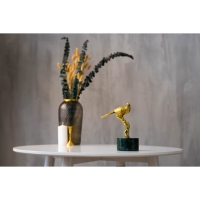 Статуэтка &laquo;Птица&raquo; мрамор латунь 16 х 8 х 24 см