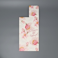 Коробка подарочная складная, упаковка, &laquo;Цветочная&raquo;, 9 х 32 х 9 см