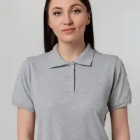 Рубашка поло женская Virma Stretch Lady, серый меланж, размер L