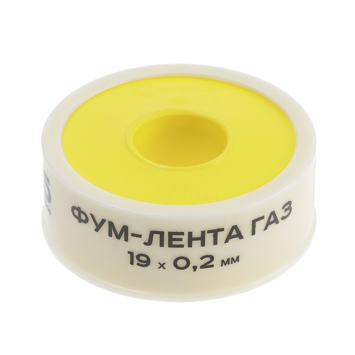 ФУМ-лента ФУМ-лента "СТМ" ГАЗ, для газа, 19 х 0.2 мм, длина 15 м