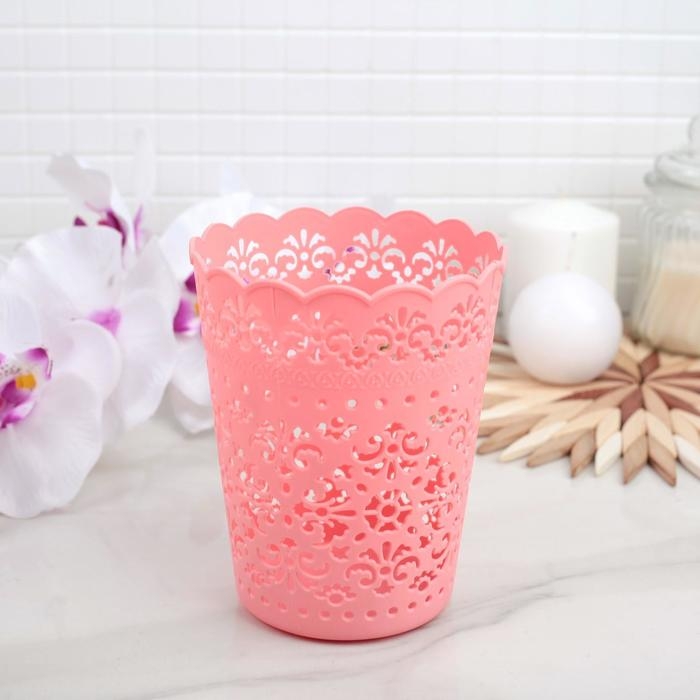 Корзина для хранения &laquo;Кружевной узор&raquo;, 11&times;11&times;14 см, цвет МИКС