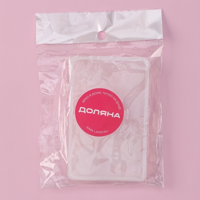 Молд Доляна &laquo;Котик&raquo;, силикон, 7,7&times;5&times;0,7 см, 6 ячеек, цвет прозрачный