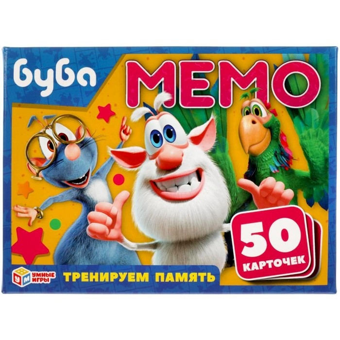 Игра карточная Мемо &laquo;Буба&raquo;, 50 карточек 65х95 мм