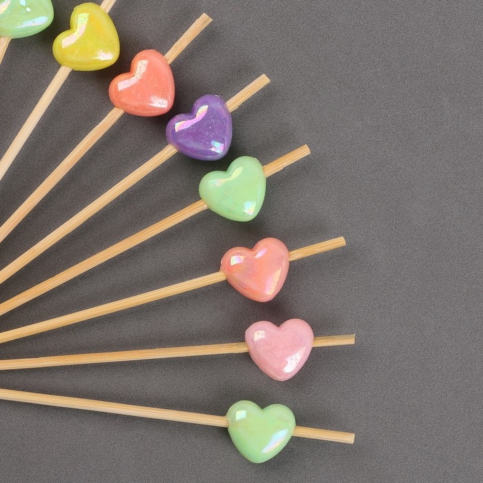 Шпажки &laquo;Сердечки&raquo;, в наборе 12 шт.