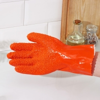 Перчатки резиновые для чистки овощей, рыбы, размер ONE SIZE Перчатки резиновые для чистки овощей, рыбы, размер ONE SIZE