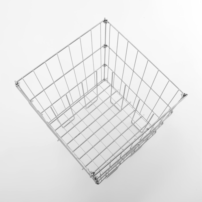 Корзина для распродаж 40&times;40&times;78 см, цвет хром